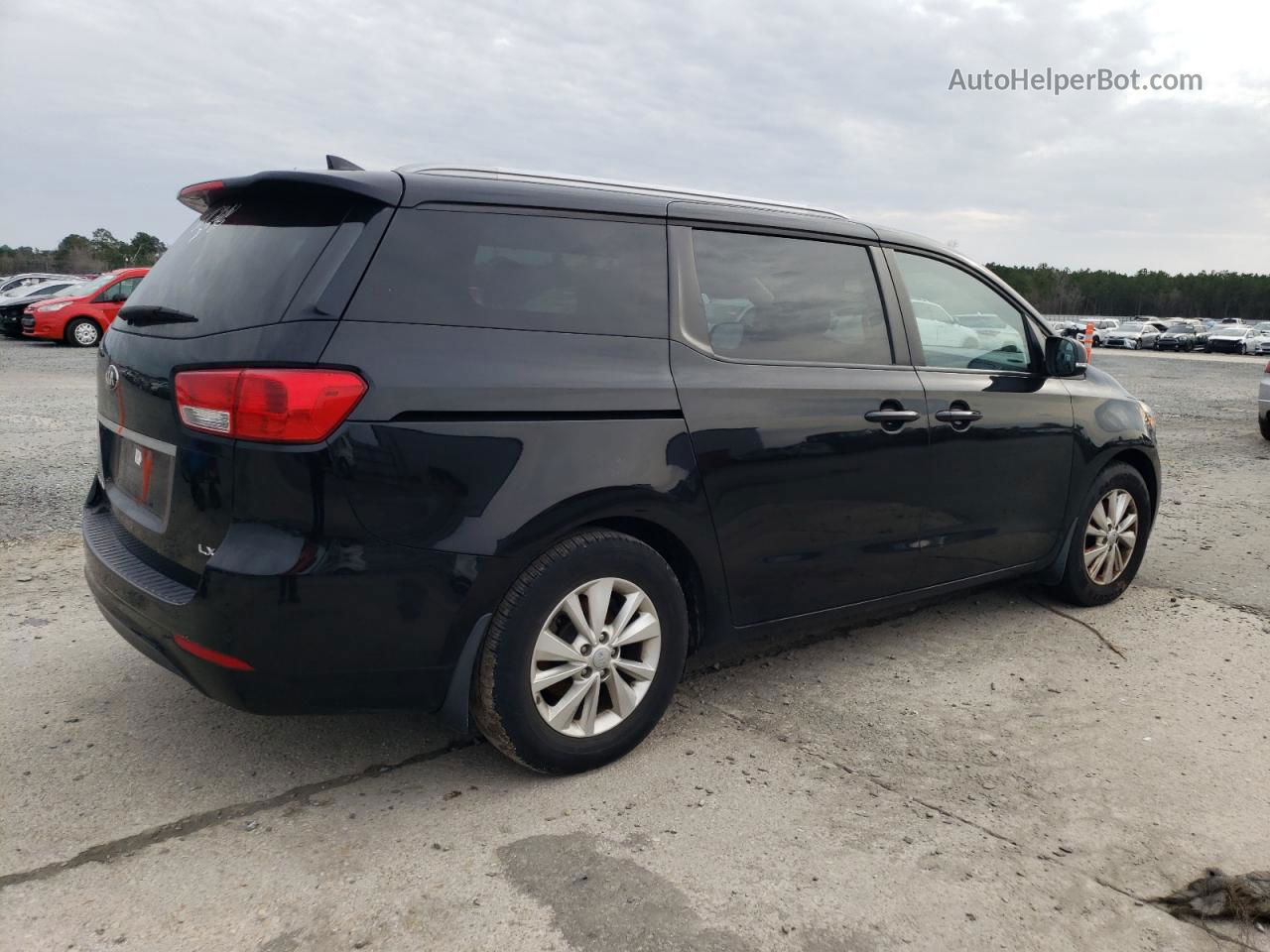 2017 Kia Sedona Lx Черный vin: KNDMB5C17H6292428