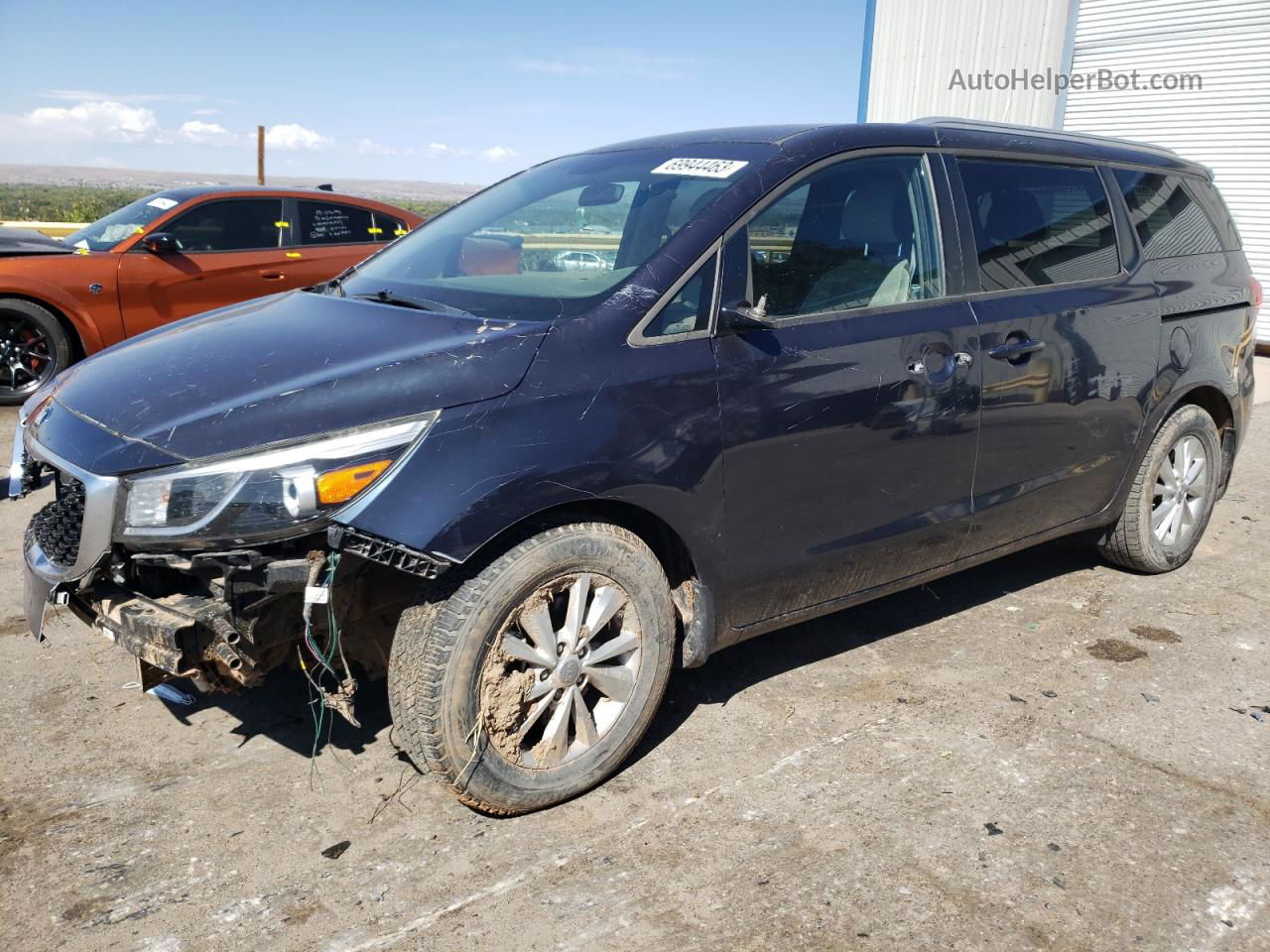 2017 Kia Sedona Lx Gray vin: KNDMB5C17H6308689