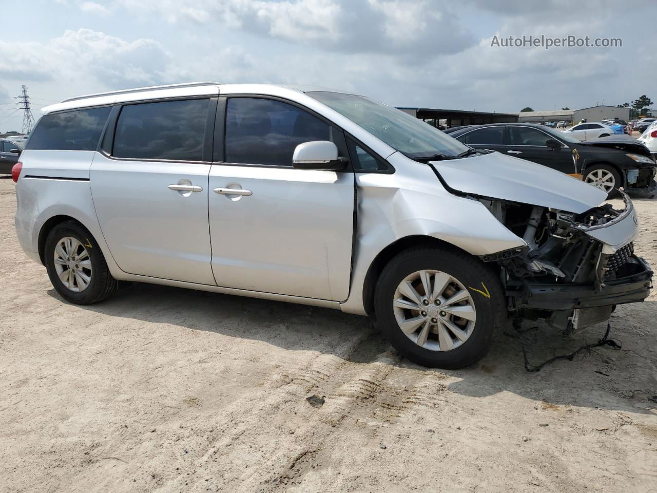 2017 Kia Sedona Lx Silver vin: KNDMB5C17H6312564