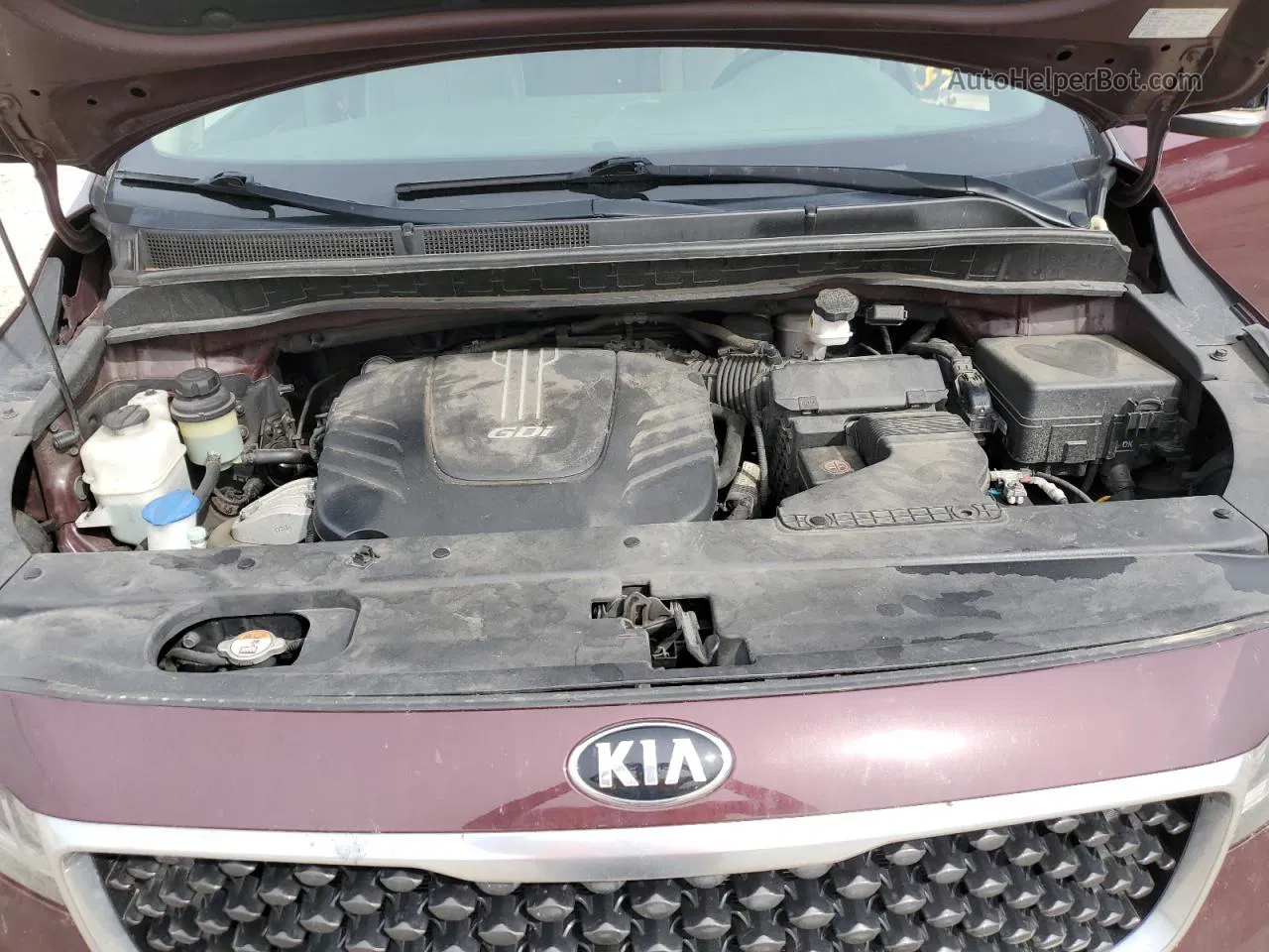 2017 Kia Sedona Lx Maroon vin: KNDMB5C17H6328506