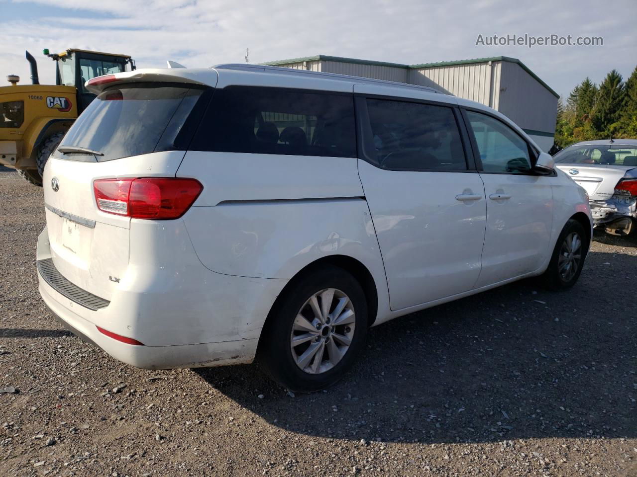 2017 Kia Sedona Lx White vin: KNDMB5C17H6330496