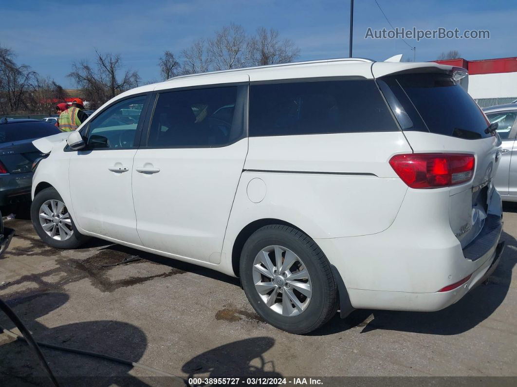 2017 Kia Sedona Lx White vin: KNDMB5C17H6331678