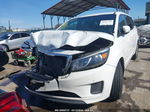 2017 Kia Sedona Lx White vin: KNDMB5C17H6331678