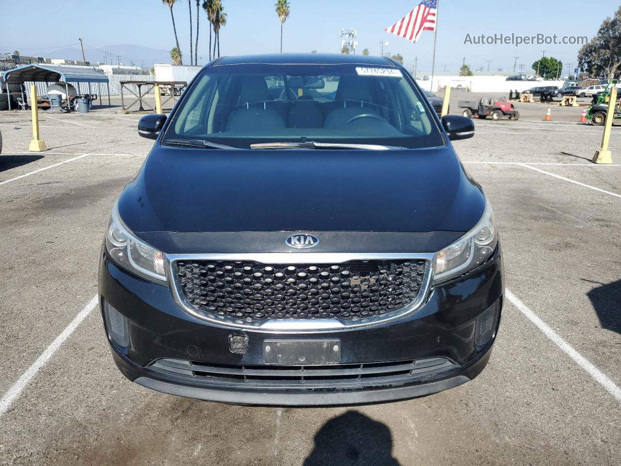 2017 Kia Sedona Lx Black vin: KNDMB5C18H6217981