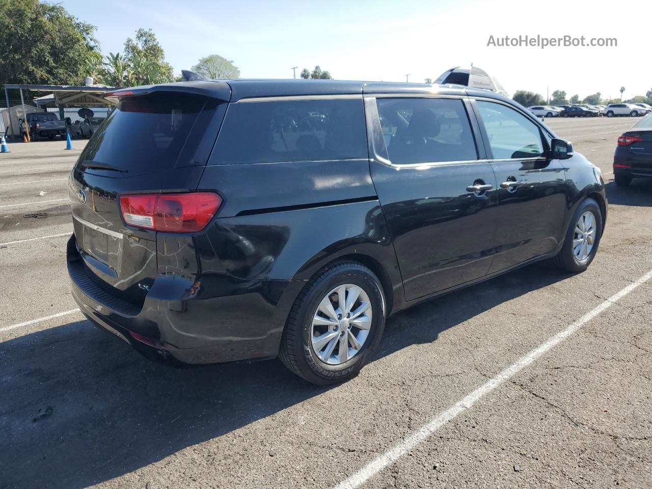 2017 Kia Sedona Lx Black vin: KNDMB5C18H6217981