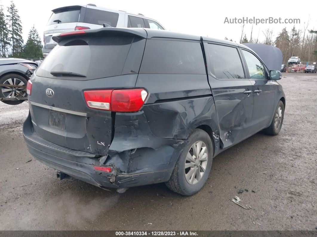 2017 Kia Sedona Lx Синий vin: KNDMB5C18H6220055