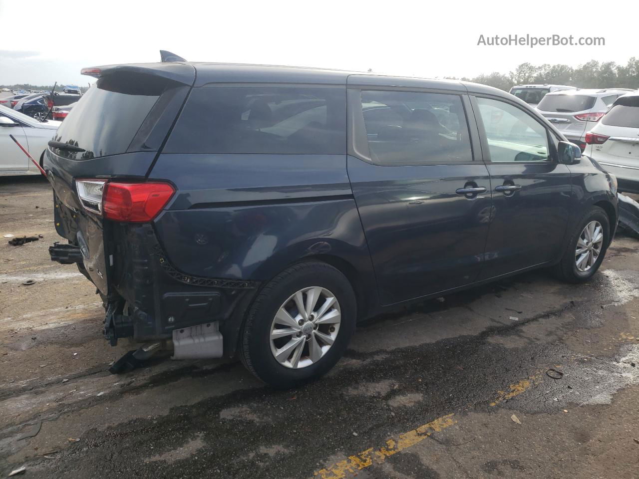 2017 Kia Sedona Lx Blue vin: KNDMB5C18H6230004