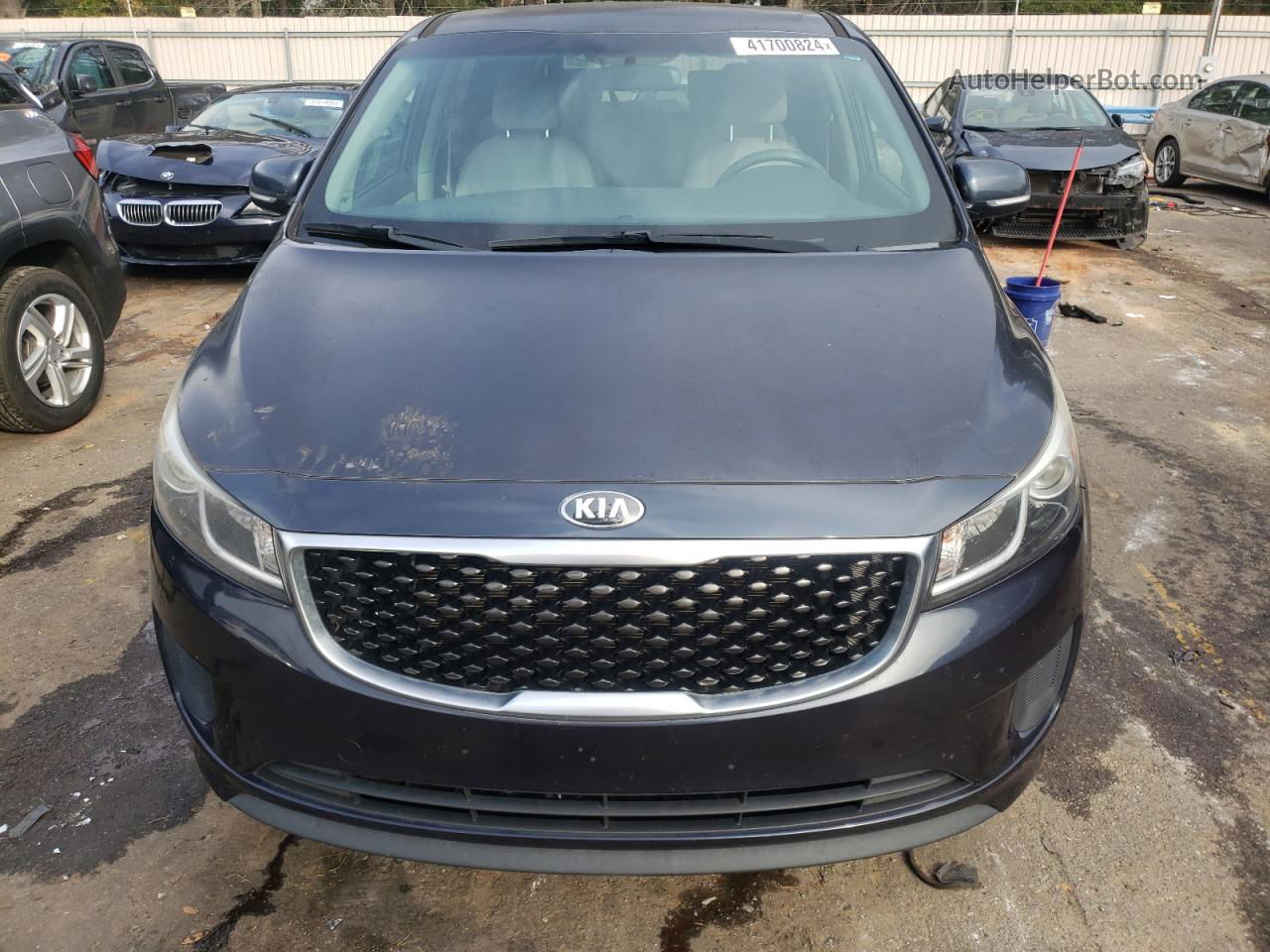 2017 Kia Sedona Lx Blue vin: KNDMB5C18H6230004