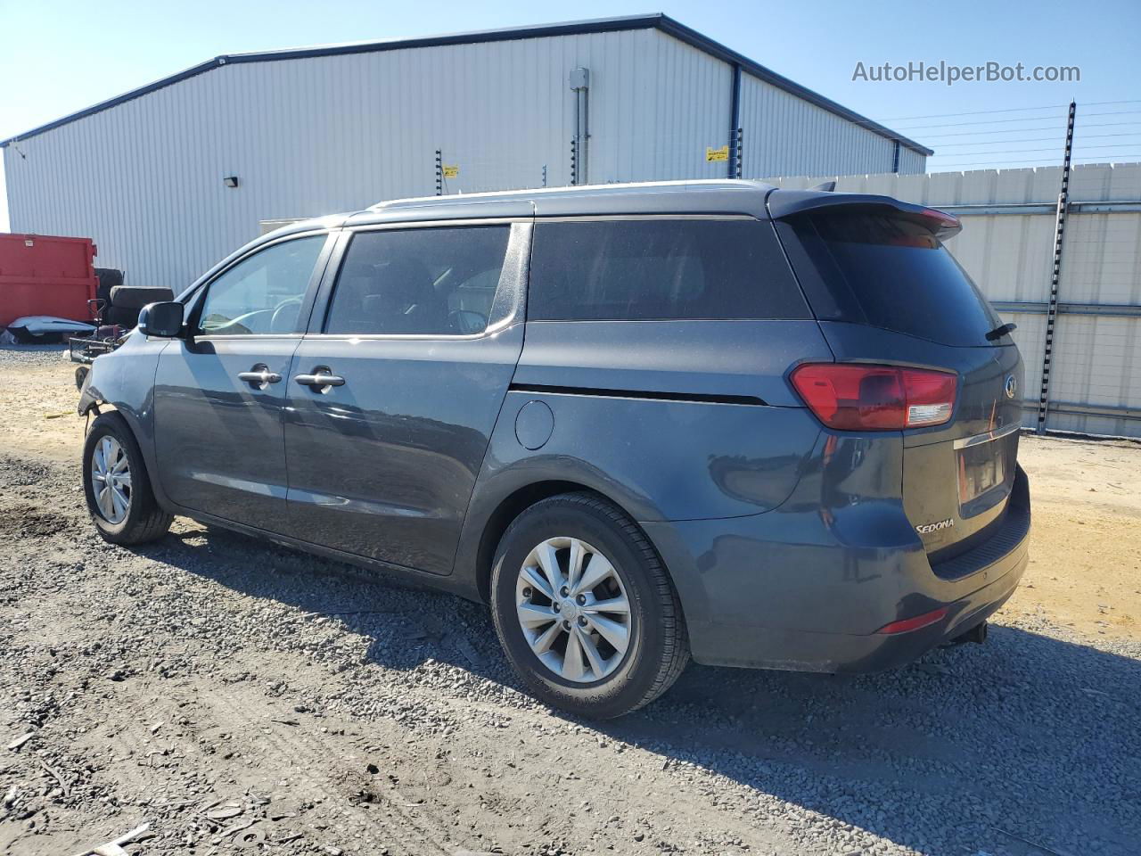 2017 Kia Sedona Lx Gray vin: KNDMB5C18H6242640