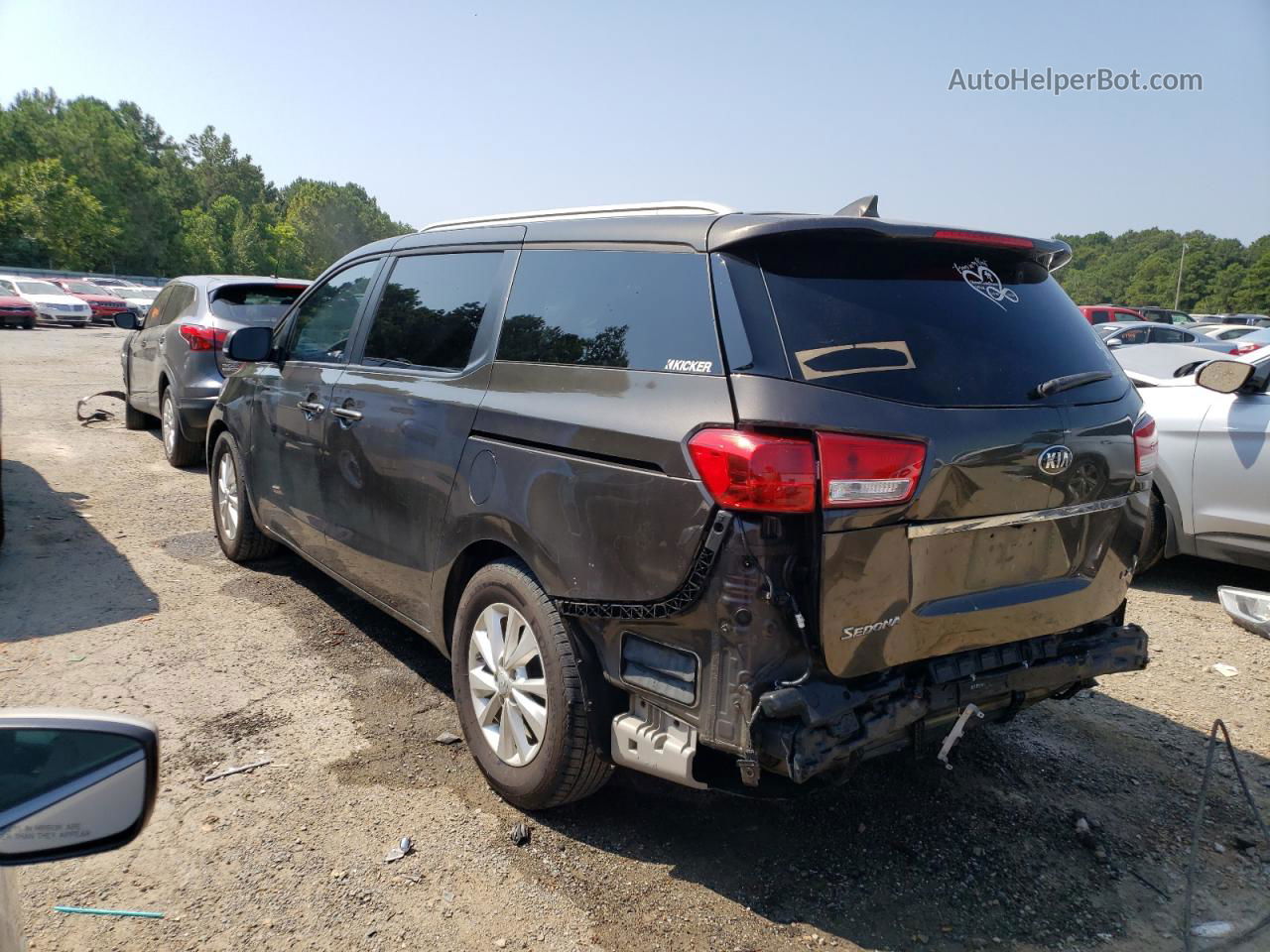 2017 Kia Sedona Lx Brown vin: KNDMB5C18H6280871