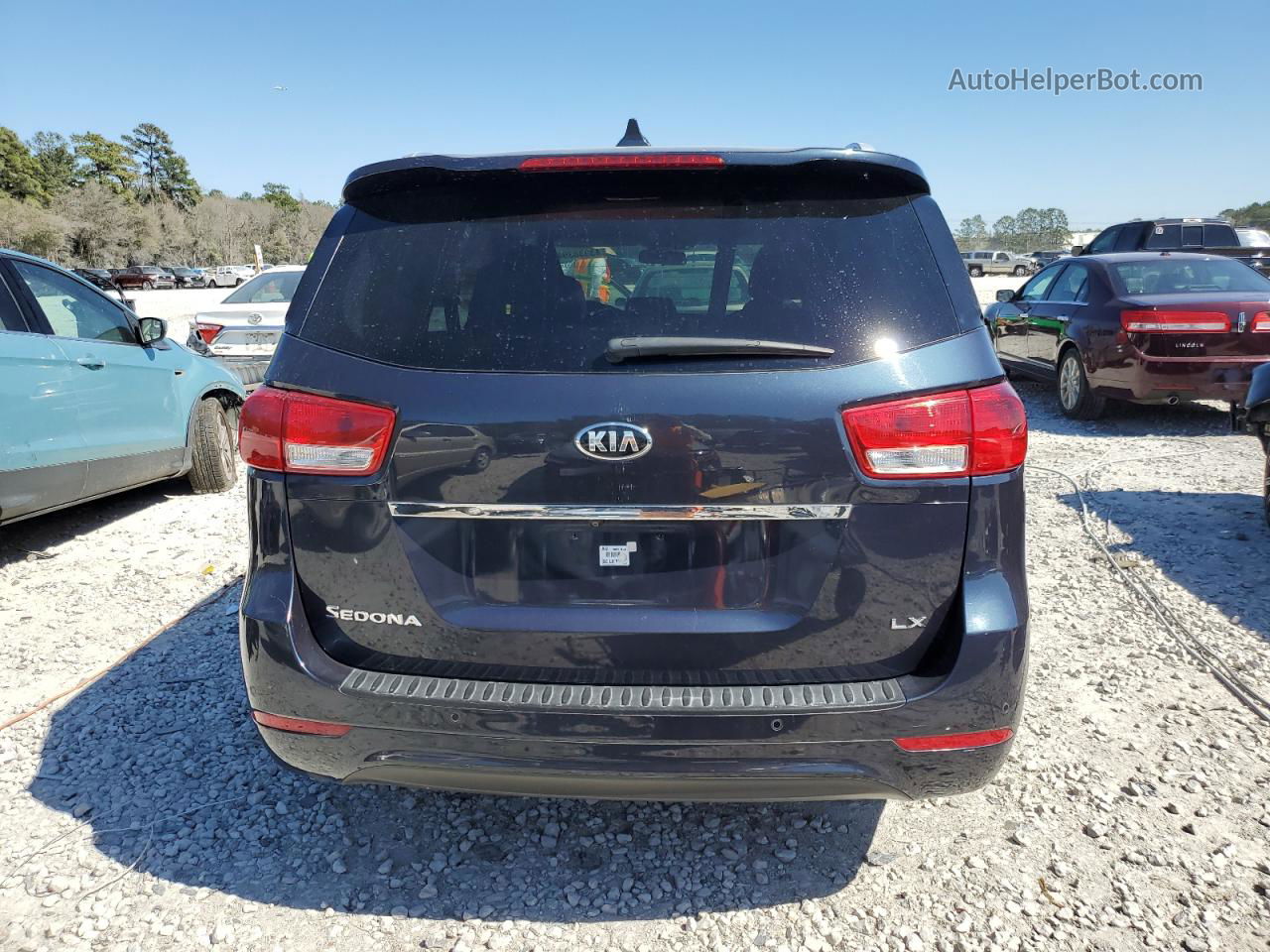 2017 Kia Sedona Lx Blue vin: KNDMB5C18H6281308