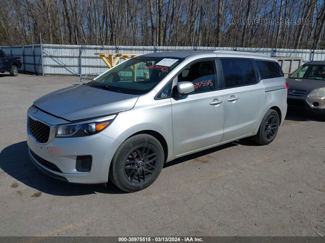 2017 Kia Sedona Lx Silver vin: KNDMB5C18H6281874