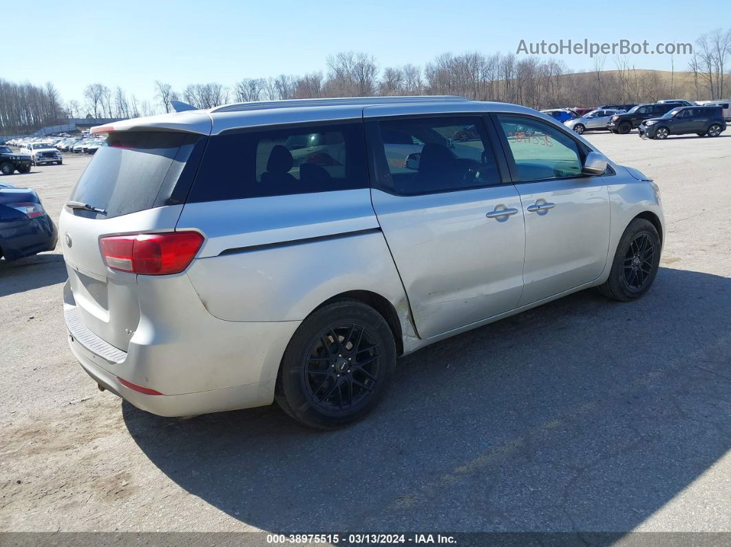 2017 Kia Sedona Lx Silver vin: KNDMB5C18H6281874