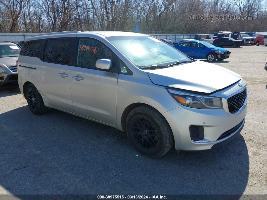 2017 Kia Sedona Lx Silver vin: KNDMB5C18H6281874