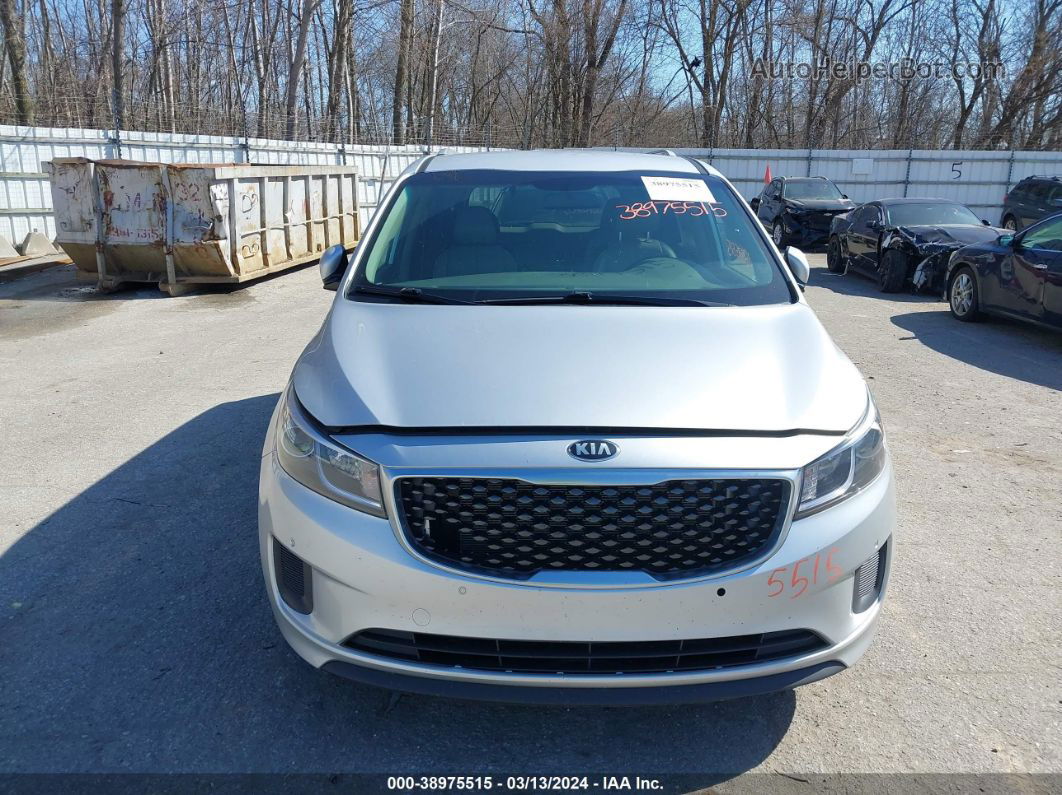 2017 Kia Sedona Lx Silver vin: KNDMB5C18H6281874