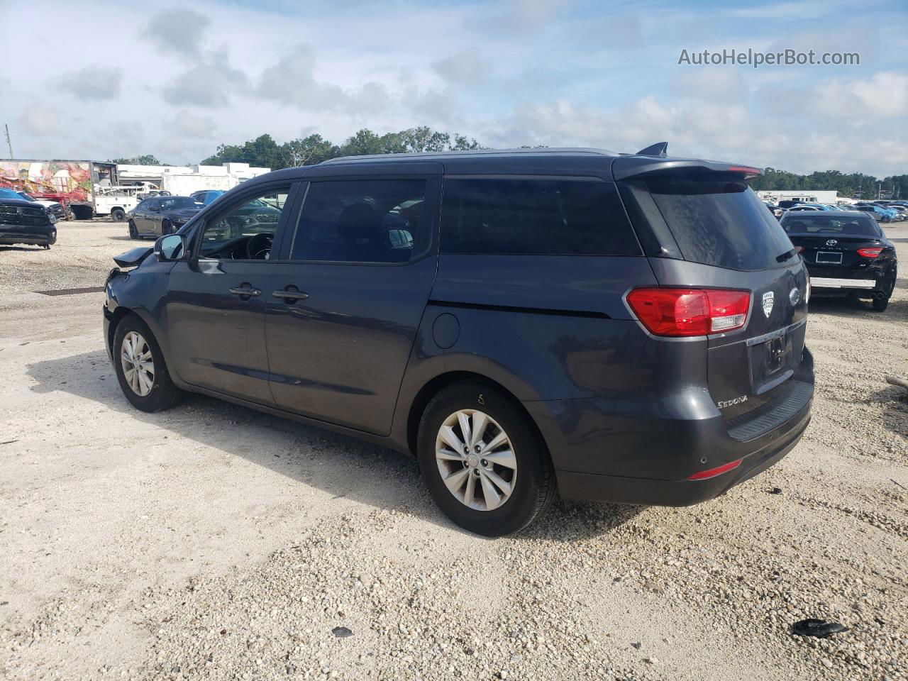 2017 Kia Sedona Lx Gray vin: KNDMB5C18H6316283