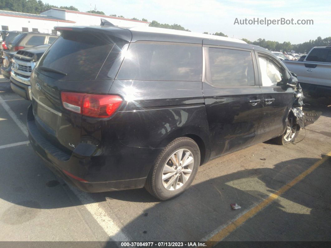 2017 Kia Sedona Lx Black vin: KNDMB5C18H6332449