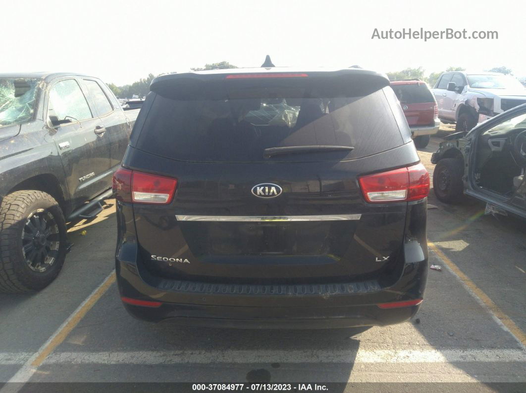 2017 Kia Sedona Lx Black vin: KNDMB5C18H6332449