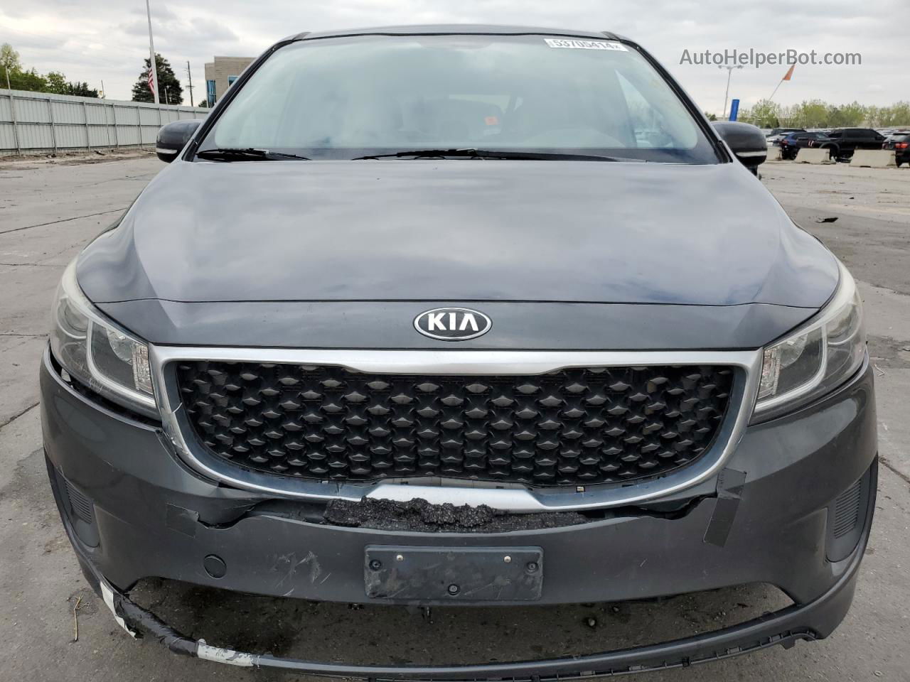 2017 Kia Sedona Lx Gray vin: KNDMB5C19H6218685