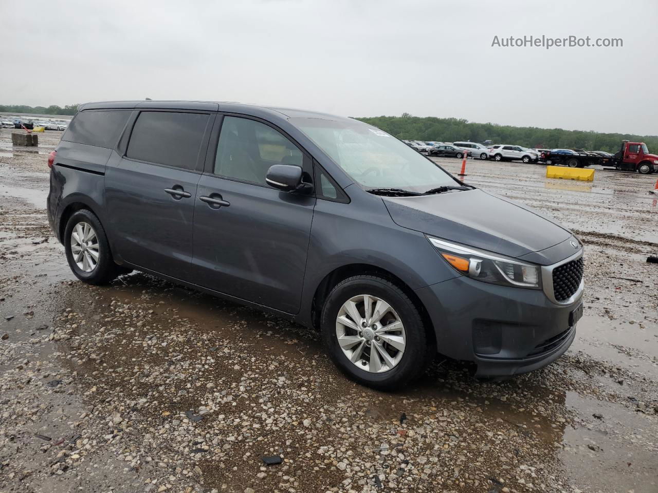 2017 Kia Sedona Lx Gray vin: KNDMB5C19H6225149