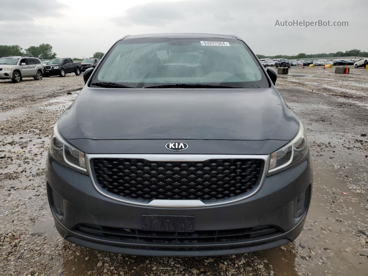 2017 Kia Sedona Lx Gray vin: KNDMB5C19H6225149