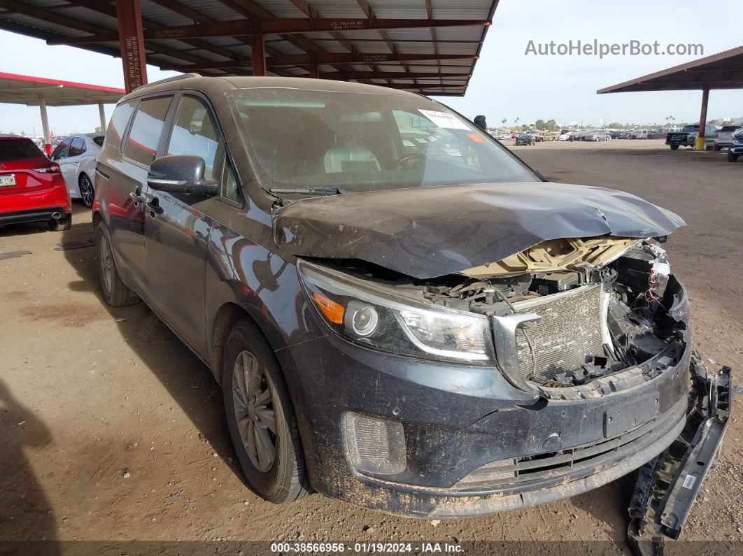 2017 Kia Sedona Lx Gray vin: KNDMB5C19H6233624