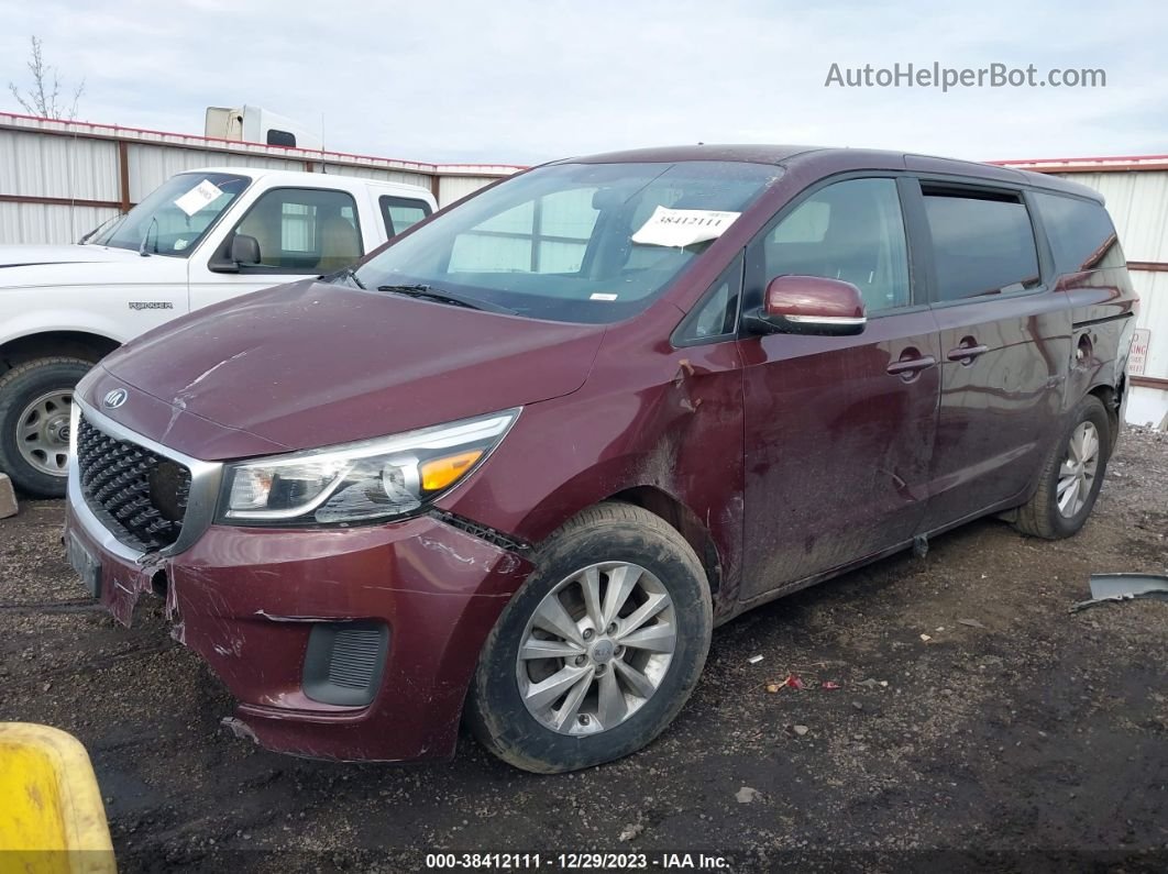 2017 Kia Sedona Lx Brown vin: KNDMB5C19H6234420