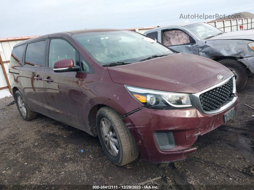 2017 Kia Sedona Lx Brown vin: KNDMB5C19H6234420