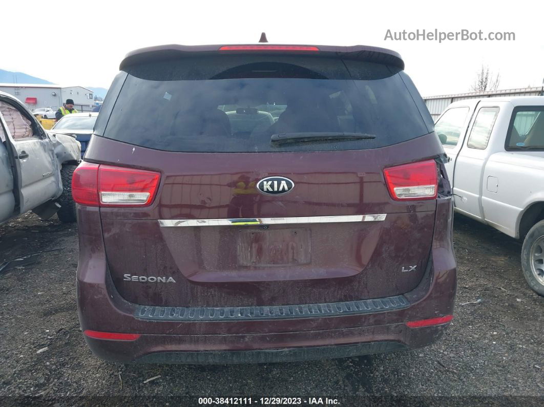 2017 Kia Sedona Lx Brown vin: KNDMB5C19H6234420