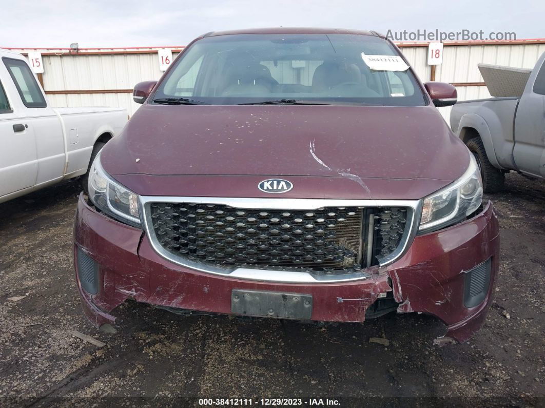 2017 Kia Sedona Lx Brown vin: KNDMB5C19H6234420