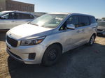 2017 Kia Sedona Lx Silver vin: KNDMB5C19H6242355