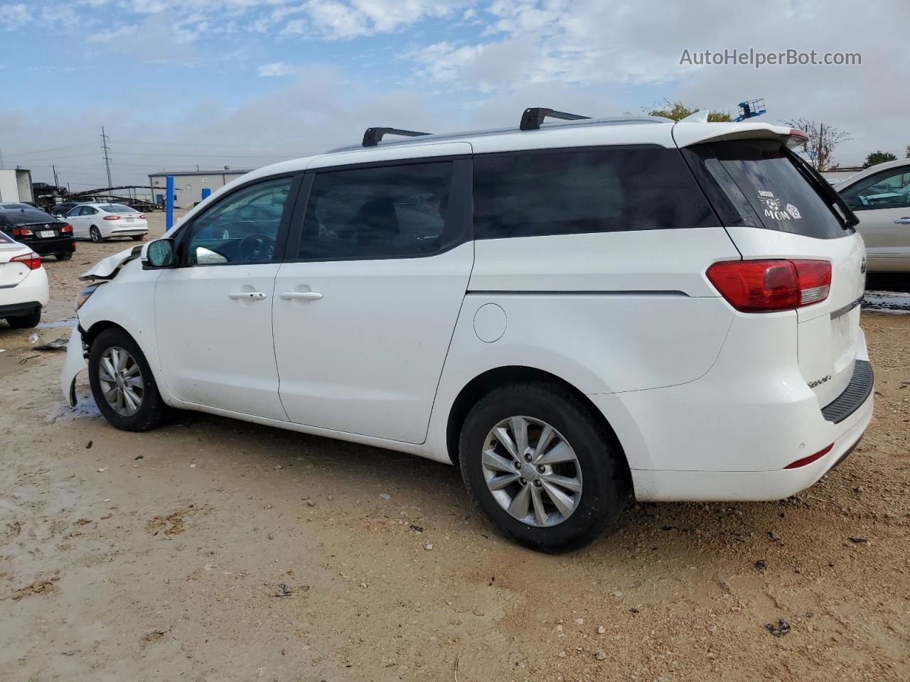 2017 Kia Sedona Lx White vin: KNDMB5C19H6254585