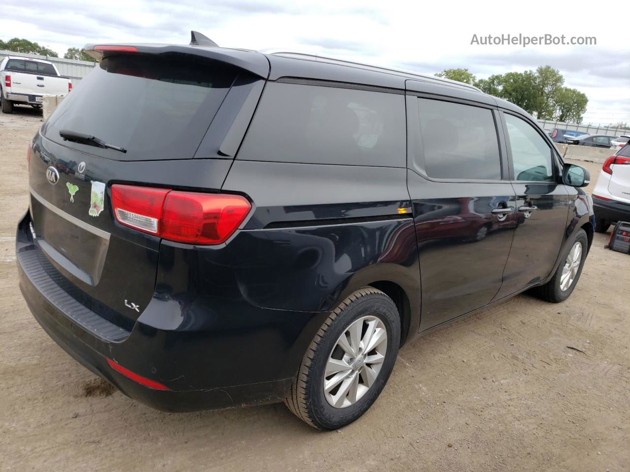 2017 Kia Sedona Lx Black vin: KNDMB5C19H6265988