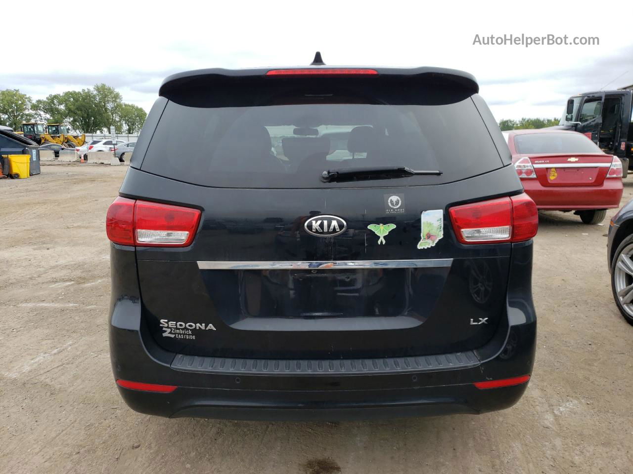 2017 Kia Sedona Lx Black vin: KNDMB5C19H6265988