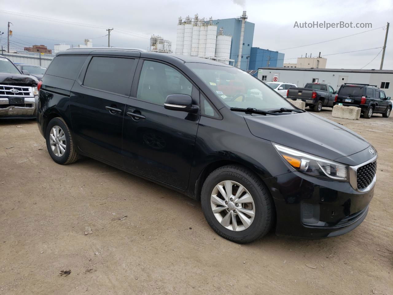 2017 Kia Sedona Lx Black vin: KNDMB5C19H6265988