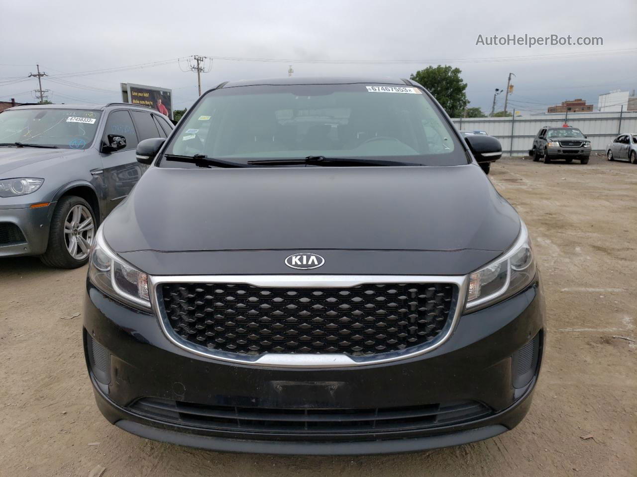 2017 Kia Sedona Lx Black vin: KNDMB5C19H6265988