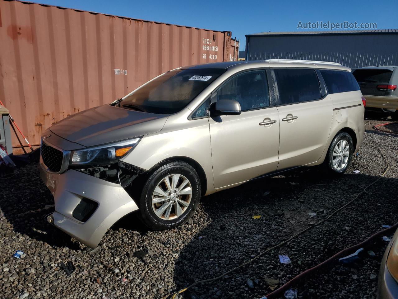 2017 Kia Sedona Lx Gold vin: KNDMB5C19H6266834