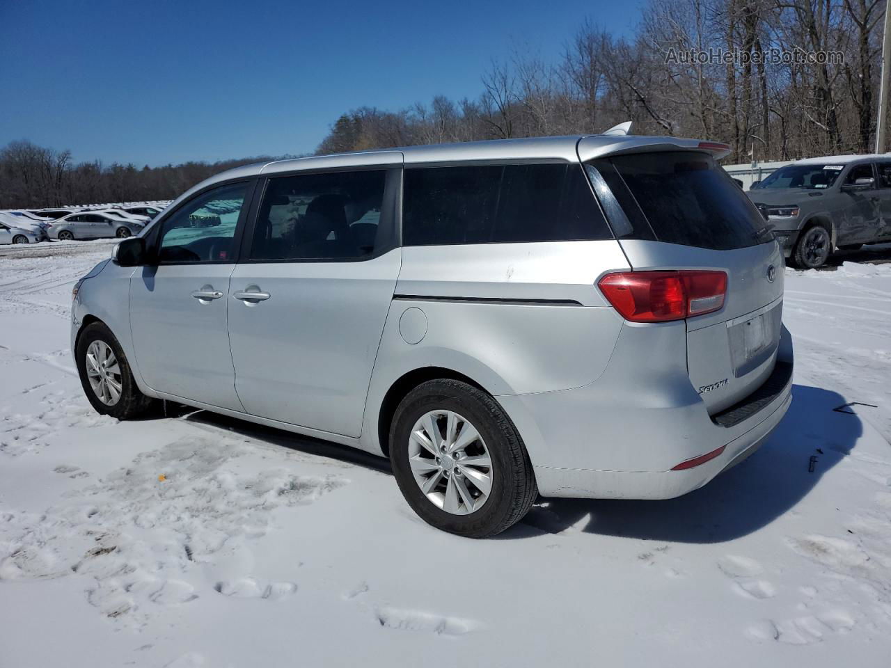 2017 Kia Sedona Lx Silver vin: KNDMB5C19H6306779