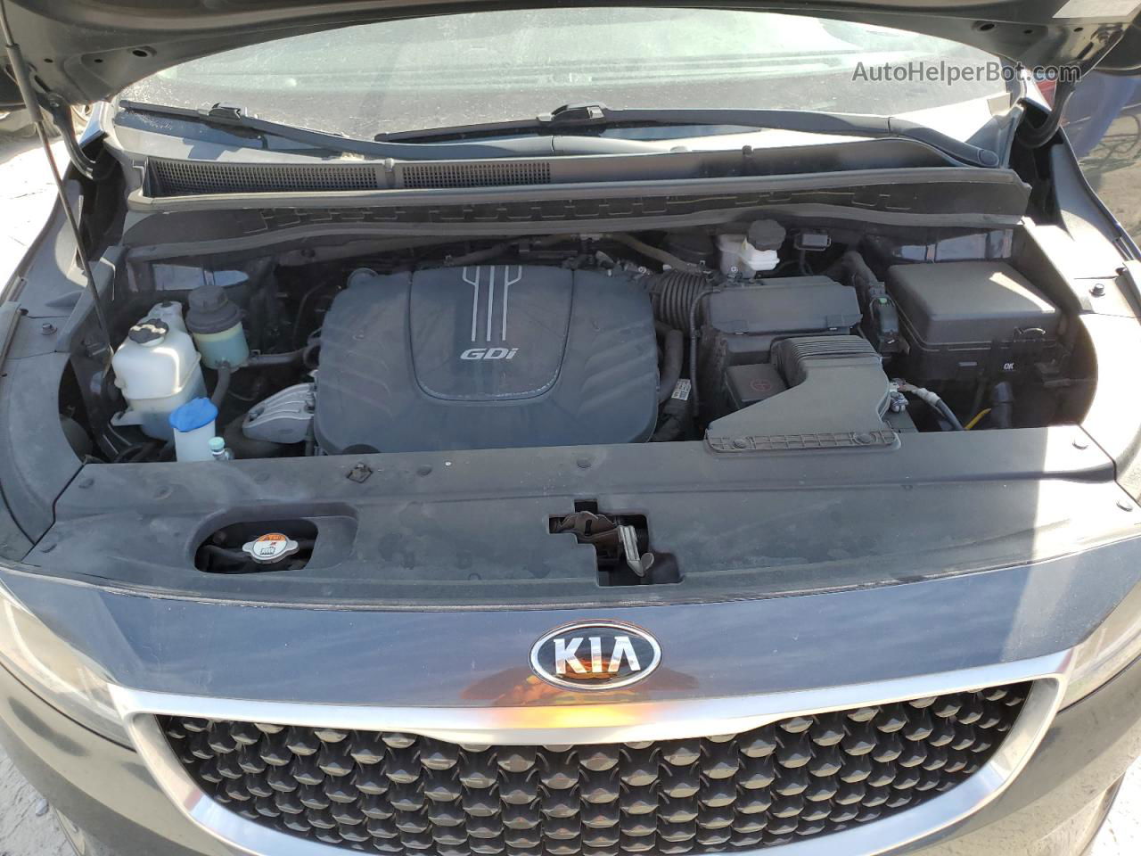 2017 Kia Sedona Lx Gray vin: KNDMB5C19H6324683