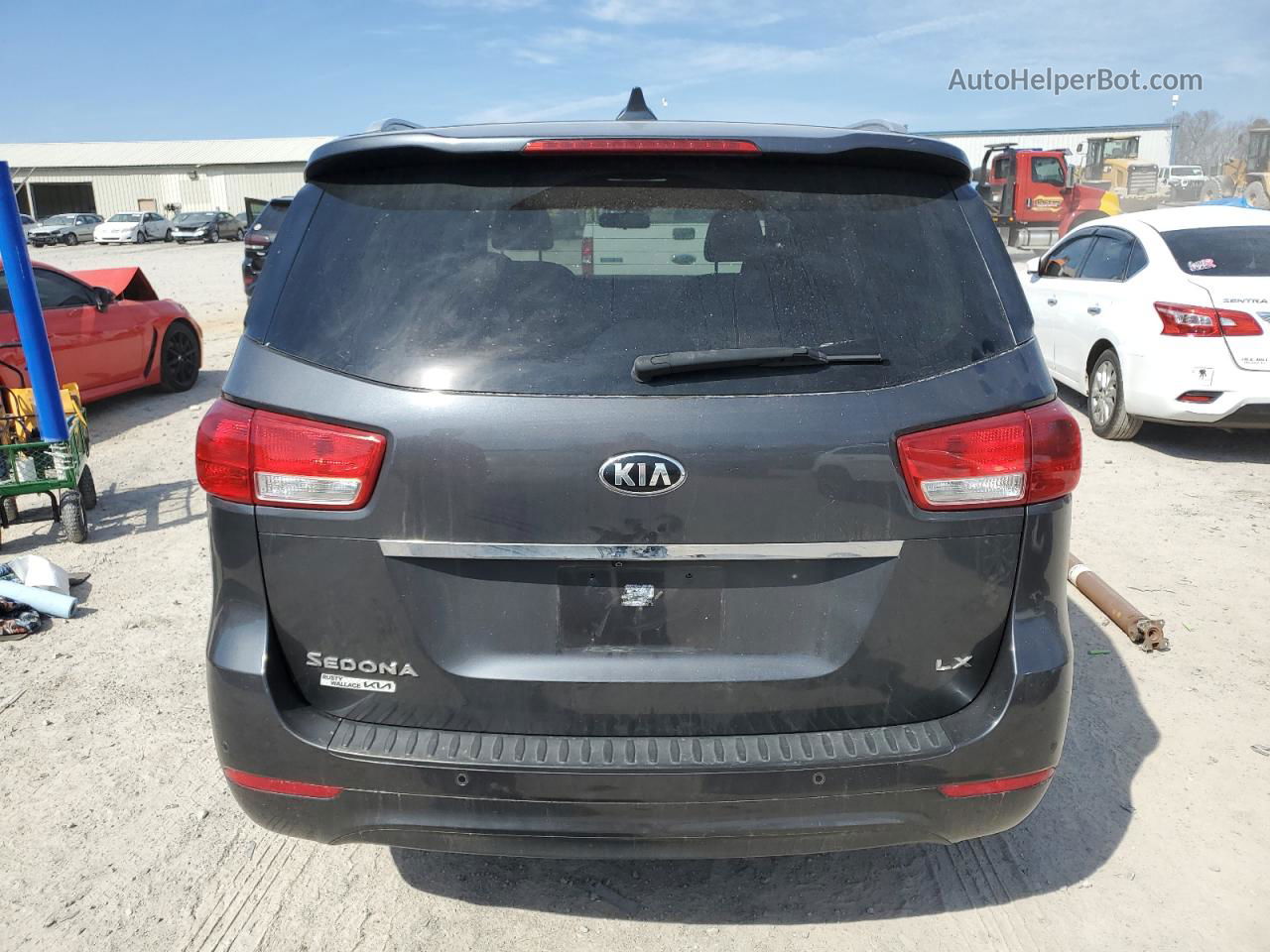 2017 Kia Sedona Lx Gray vin: KNDMB5C19H6324683