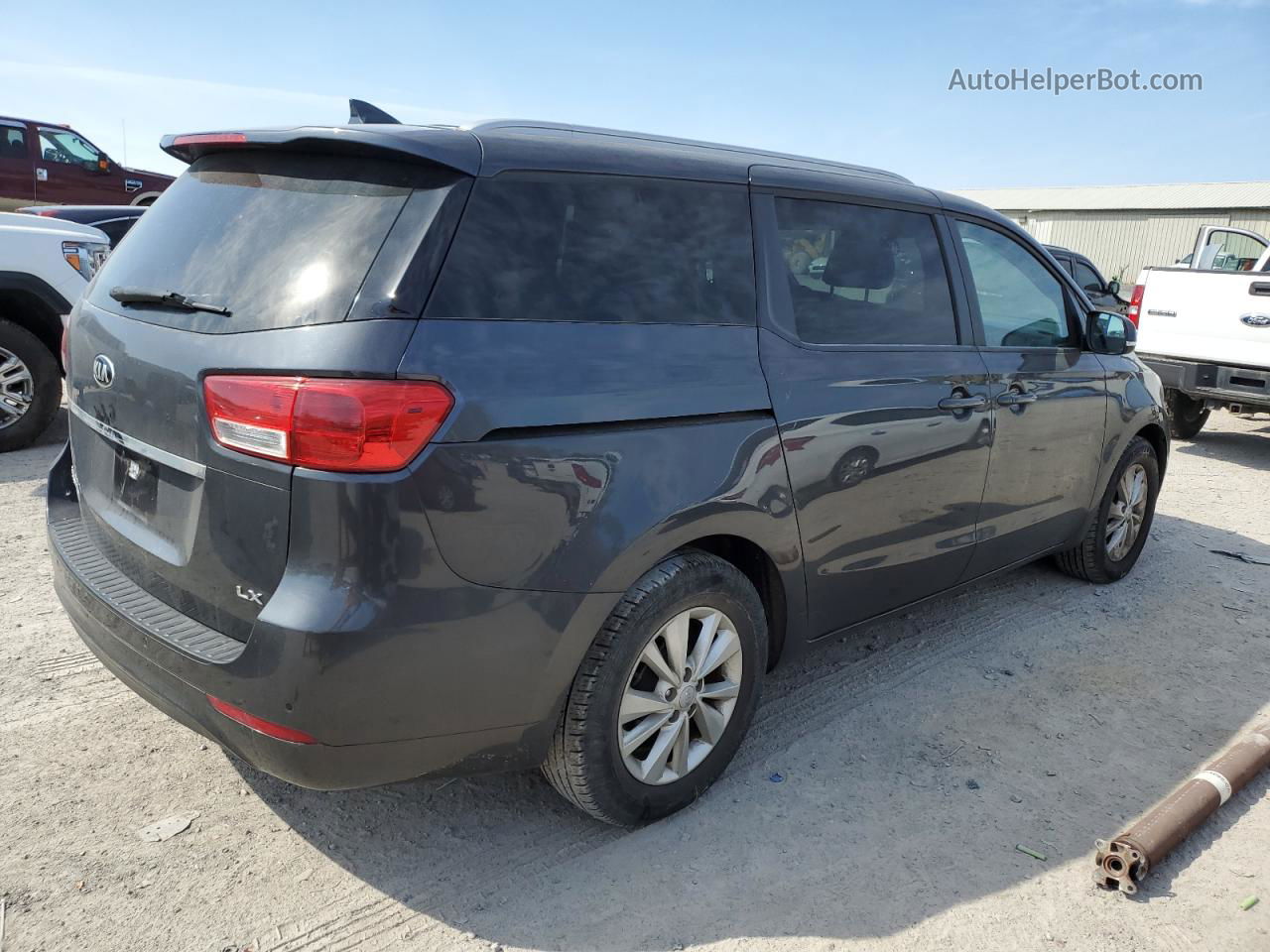 2017 Kia Sedona Lx Gray vin: KNDMB5C19H6324683