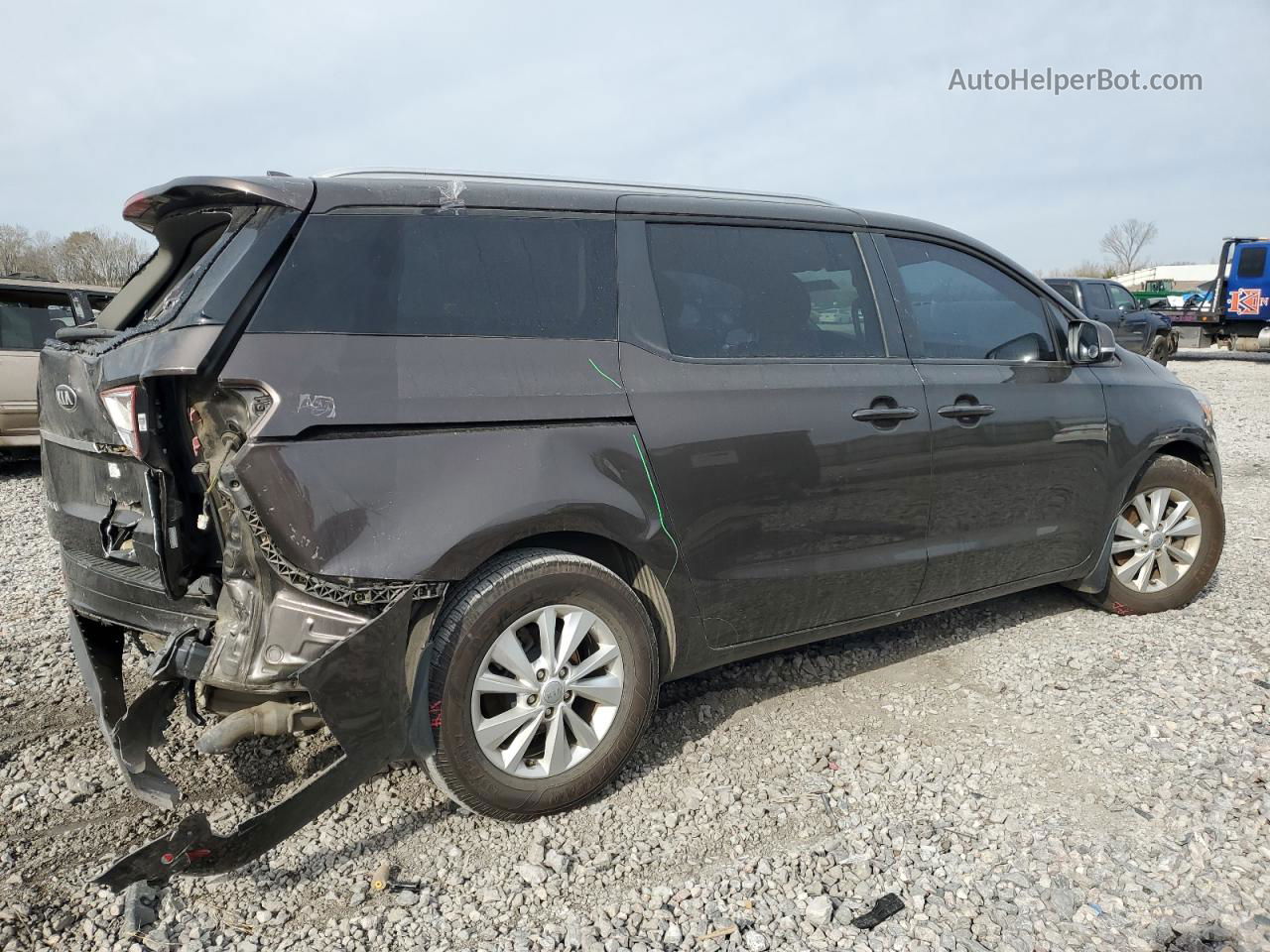 2017 Kia Sedona Lx Gray vin: KNDMB5C19H6331620