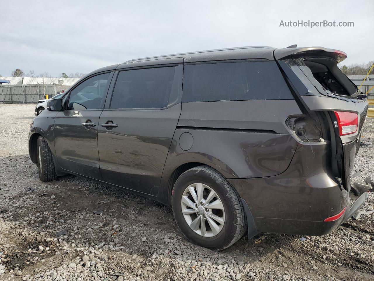 2017 Kia Sedona Lx Gray vin: KNDMB5C19H6331620