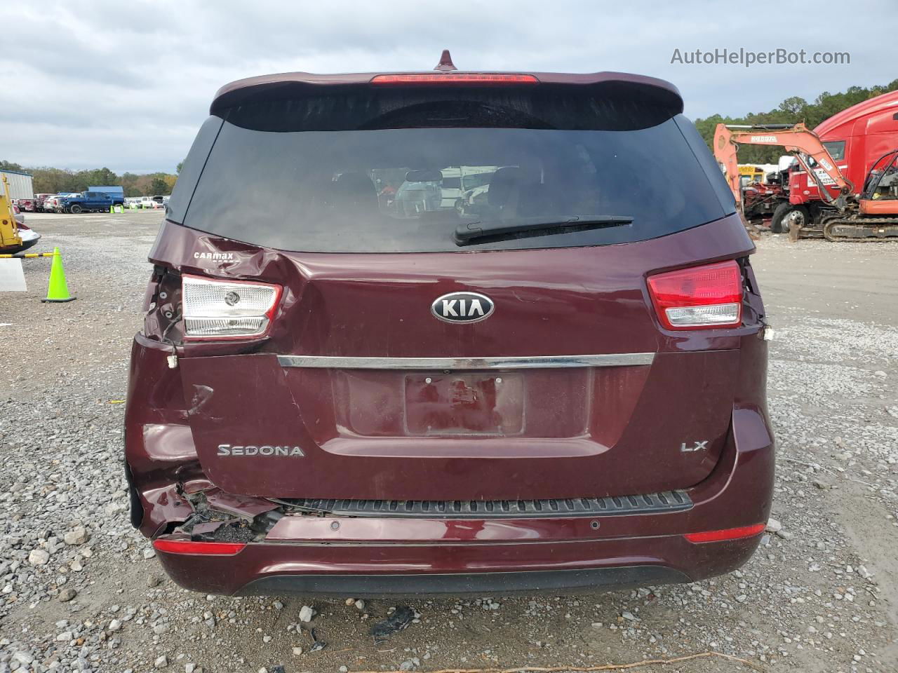 2017 Kia Sedona Lx Бордовый vin: KNDMB5C19H6338874