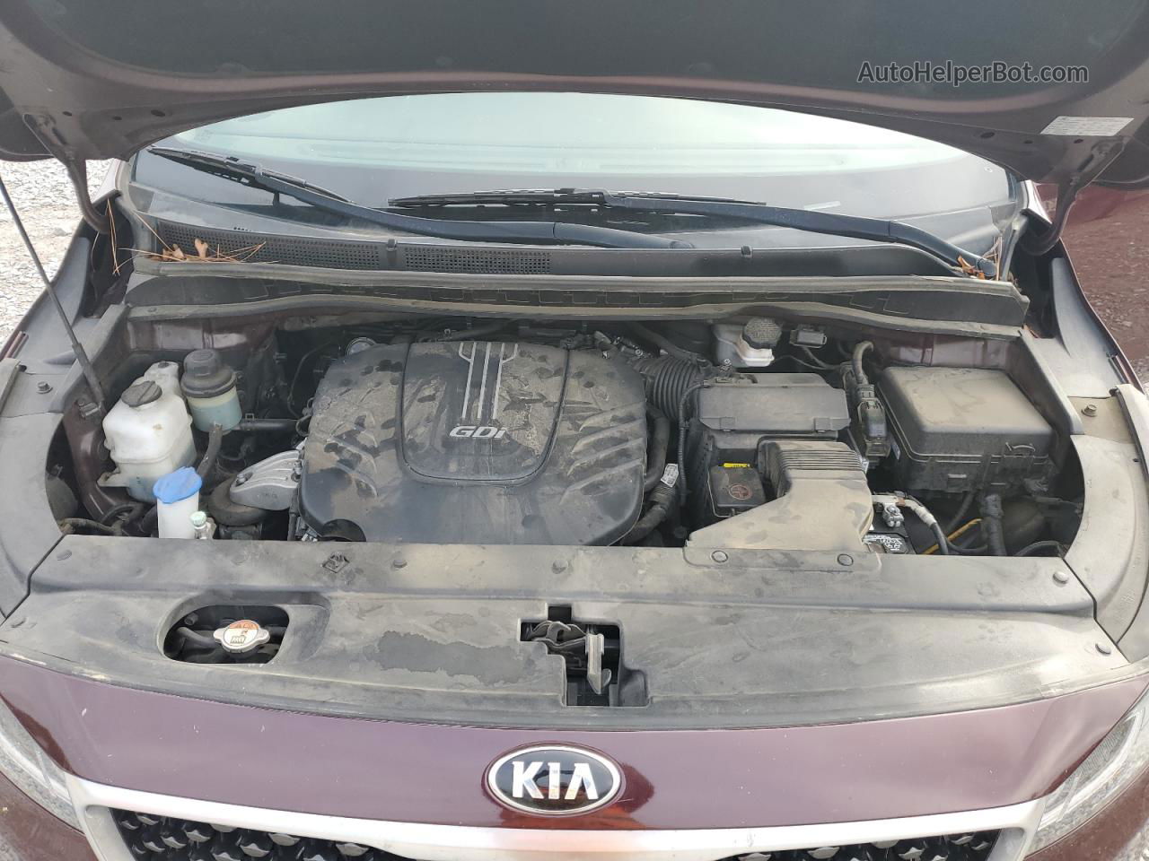 2017 Kia Sedona Lx Бордовый vin: KNDMB5C19H6338874