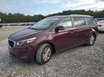 2017 Kia Sedona Lx Burgundy vin: KNDMB5C19H6338874