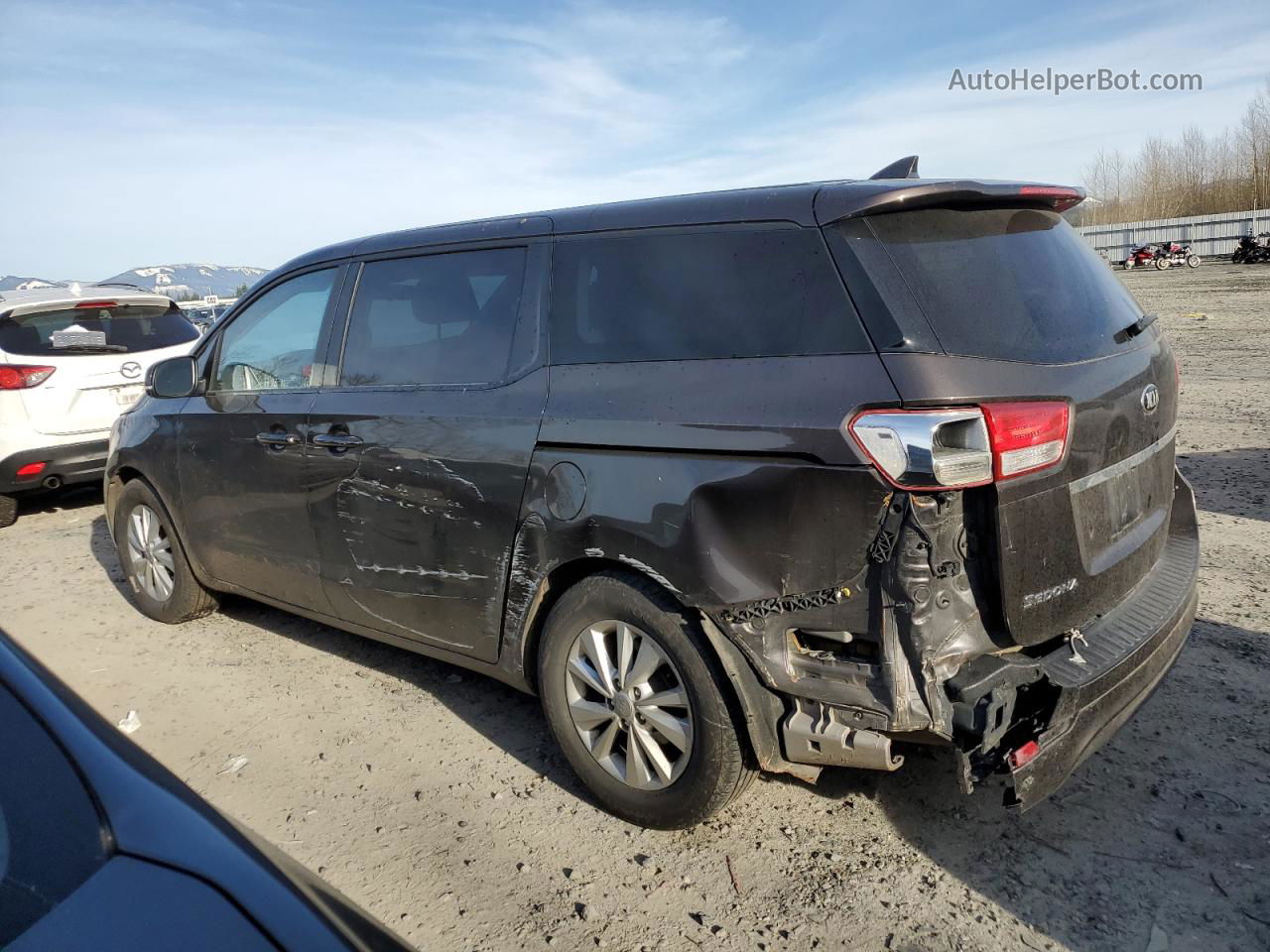 2017 Kia Sedona Lx Gray vin: KNDMB5C1XH6220090