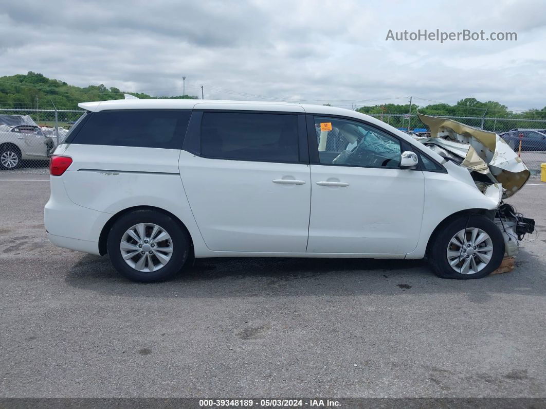 2017 Kia Sedona Lx White vin: KNDMB5C1XH6230585