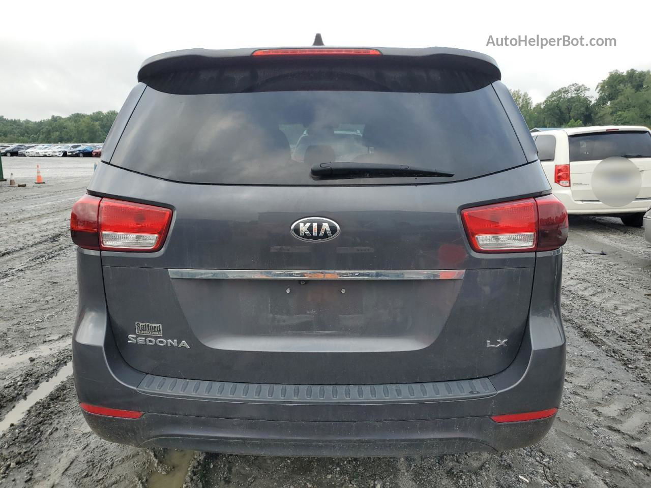 2017 Kia Sedona Lx Gray vin: KNDMB5C1XH6231266