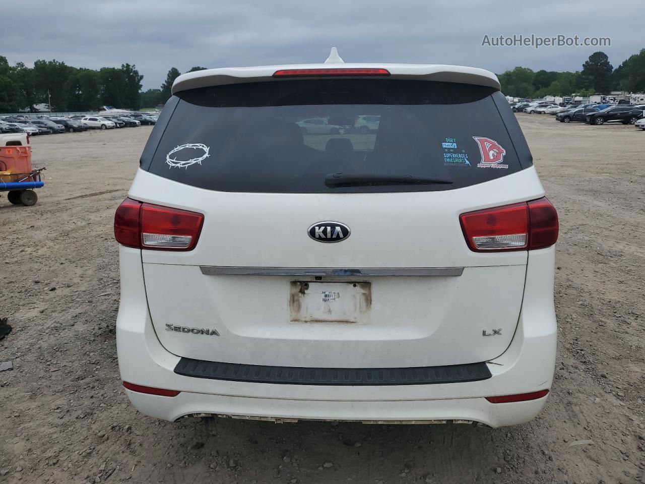 2017 Kia Sedona Lx Белый vin: KNDMB5C1XH6234460